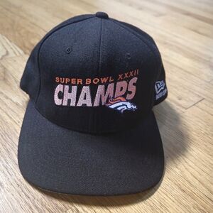 Vintage SuperBowl XXXII Denver Broncos Champs New Era Snapback Hat